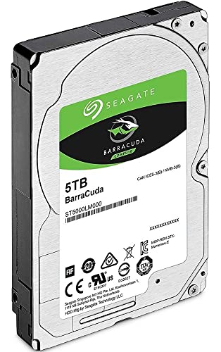 Seagate 5TB ST5000LM000 SATA 6Gb/s 5400 RPM 128MB Cache 2.5-Inch Internal Hard Drive