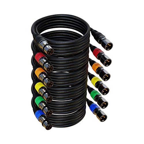 AuxLink 25ft 6 Count KN6P XLR Microphone Cable Male to Female