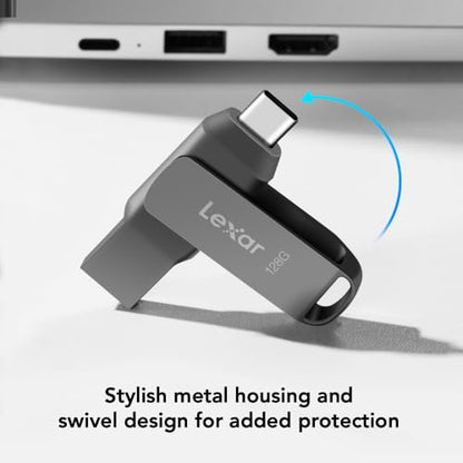 Lexar 128GB D400 USB Type-C & Type-A Flash Drive 130MB/s