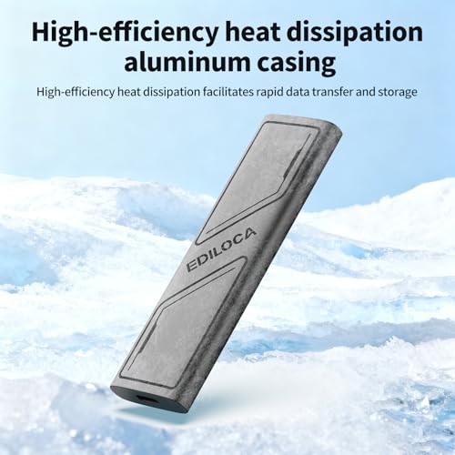 Ediloca 1TB EP1000 External Solid State Drive, 1000MB/s Read Speed, USB 3.2 Gen2, Portable 2.5-inch SSD