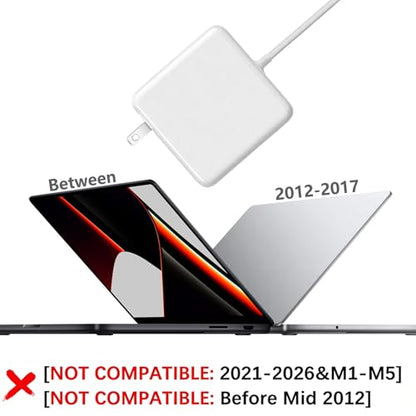 Fribug 85W T-Tip Power Adapter PA-85W AC to DC Charger for MacBook Pro 2012-2017