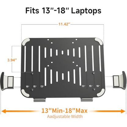 suptek Adjustable Laptop Tray VESA Mount TP007, Black, For 13-18 Inch Laptops