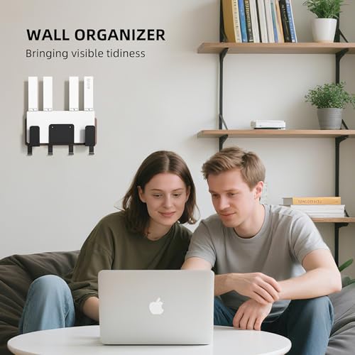 AFOOYO Wall Mount Laptop Holder Model AWL-2024 - Adjustable Beech Wood & Steel Construction