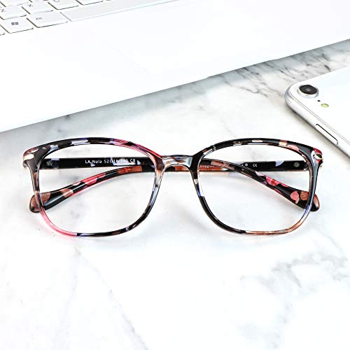LifeArt 52mm Nola_C8 Anti Eyestrain Blue Light Blocking Reading Glasses Full Rim Plastic Frame