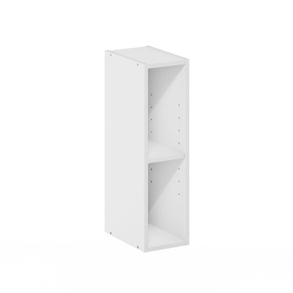 Furinno 2-Tier 22280WH Floor Mount Bookshelf for Indoor Use, 9.29"D x 5.91"W x 21.18"H, White
