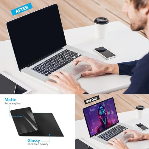 JEAPKA 14 Inch Magnetic Privacy Filter 12.2" x 6.18" Anti-Glare