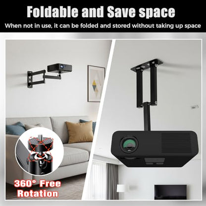 CroBlissful Foldable Wall Mount KA0-CroBlissful-4289 Metal for Universal Devices 6 Pounds 10.24 x 8.27 x 1.57 inches