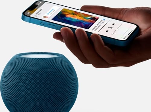 Apple HomePod mini MJ2C3LL/A Bluetooth Wi-Fi Connectivity 16 ounces Blue