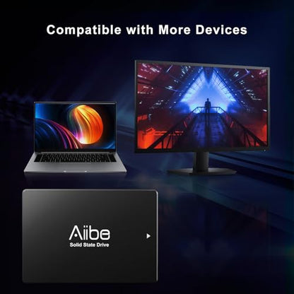 Aiibe 256GB Internal Solid State Drive Serial ATA 2.5" SSD Storage Up to 550MB/s