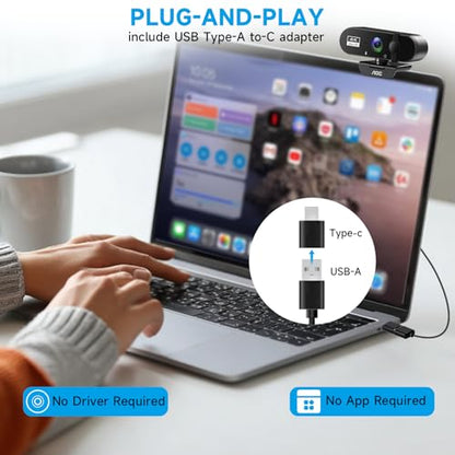 AOC AC310 4K Ultra HD Webcam USB-C & USB-A