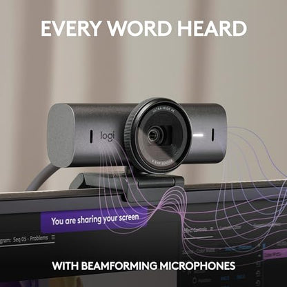Logitech 5.5"x5.5" Model 960-001545 4K UHD Webcam USB
