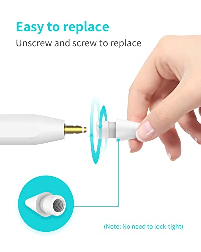 Metapen ME-TIP101 Compatible Stylus Tips for Apple Pencil 1st & 2nd Generation