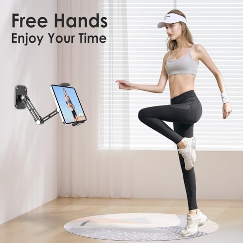 Lucrave Adjustable iPad Tablet Wall Mount B0CZNJKSD453 Aluminum