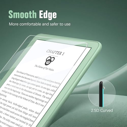 MoKo 6 Inch E-Reader Screen Protector Tempered Glass Anti-Scratch 9H HD Clear