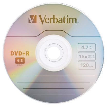 Verbatim DVD+R 4.7GB 16x AZO Recordable Media Disc - 100 Disc Spindle FFP