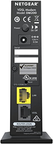 NETGEAR DSL Modem (DM200-100NAS) VDSL/ADSL 100Mbps Ethernet Connectivity