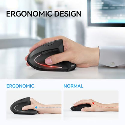 TECKNET Wireless Mouse TK-MS007 4800 DPI Optical 2.4GHz Bluetooth Computer Mouse