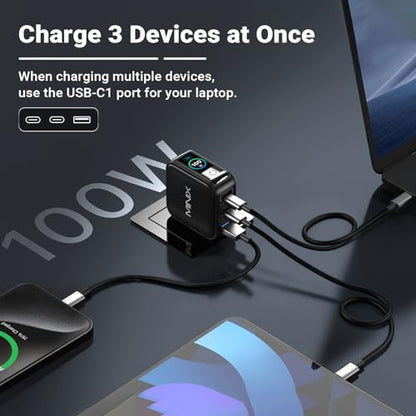 MINIX 100W P5010 Multiport USB Charger (2xUSB-C, 1xUSB-A)