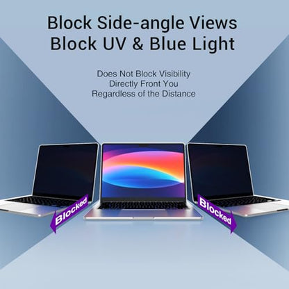 gopupu 16 Inches MacPro16 2021-2026 M1M2MM4M5 Pro Max Privacy Filter Removable Anti-Glare Screen Protector
