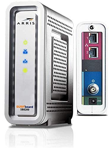 ARRIS 4 Ports Cable Modem 10000 Mbps Downstream 2000 Mbps Upstream Ethernet White