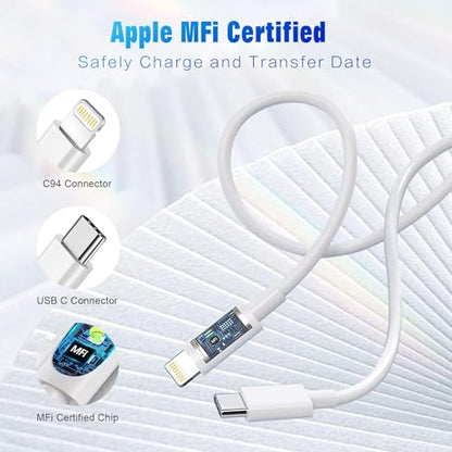 APFEN 3 Feet APF-L003 Lightning Cable 20 Watts Fast Charging Compatible Devices