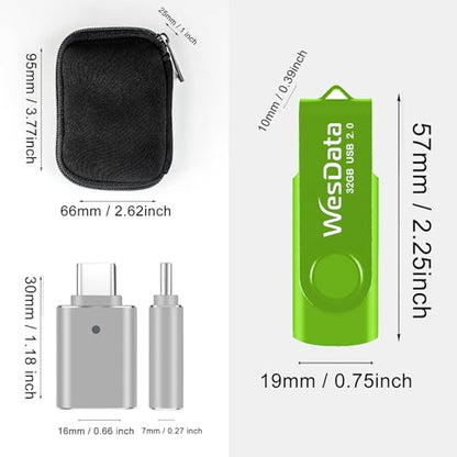 WesData 64GB USB Flash Drive WDUSB7-64GB2.0-2TC USB 2.0 - 18 MB/s