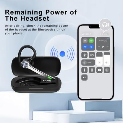 HEIBAS Wireless Bluetooth Earpiece G7 5.1 Connectivity 10m Range In-Ear Headset