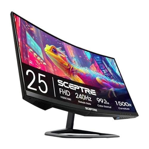 Sceptre 24.5" C255B-FWT240 1920x1080 240Hz LCD Monitor