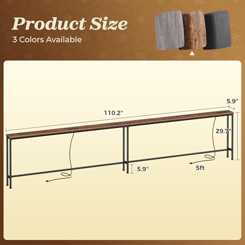 SUPERJARE 110.2in Long Console Table Model 70324