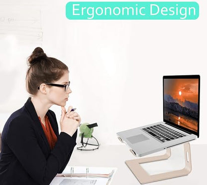 Orionstar 10-15.6 inch M5 Ergonomic Aluminum Laptop Stand Desktop Holder