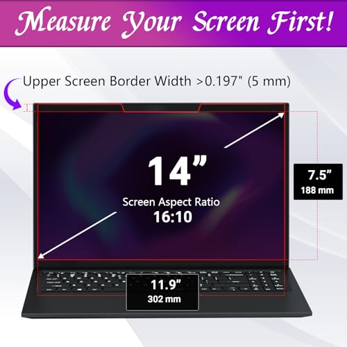 PYS 14 Inch 16:10 PYS-CXFK14-16:10 Privacy Screen Filter