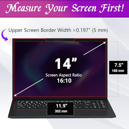 PYS 14 Inch 16:10 PYS-CXFK14-16:10 Privacy Screen Filter