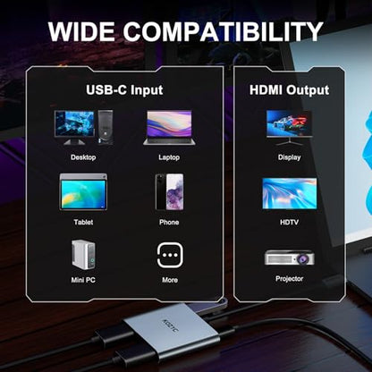 KOZYC USB C Hub 4-in-1 K1AD14UH HDMI 4K@30Hz USB 3.0
