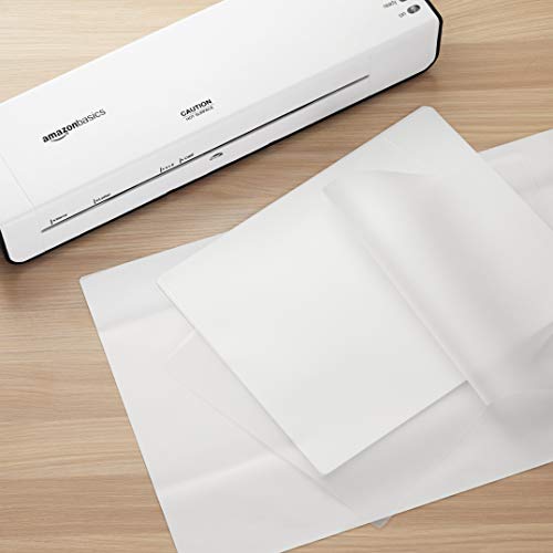 Amazon Basics 9 x 11.5-Inch Clear Thermal Laminating Sheets, 2.8 mil, 200-Pack
