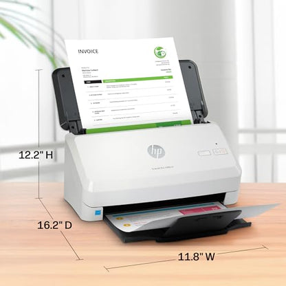 HP 6FW06A 1200 DPI CCD Scanner, USB, 50 Sheet Capacity, HP ScanJet Pro 2000 s2