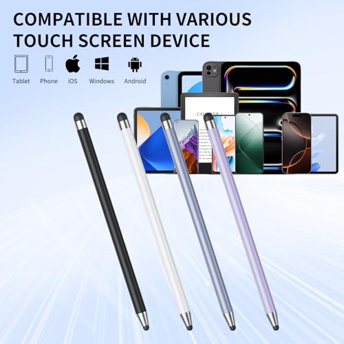 GCHMDE 5.3 x 0.3 x 0.3 inches Aluminum 10 Stylus Pen for Touchscreen