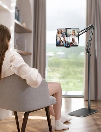 TabHolderix Tablet Stand 27.5-59.05 in Height Adjustable Universal Phone Mount