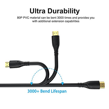 Jorenca 6.6 Feet HDMI Cable H 4K@60Hz 60Hz