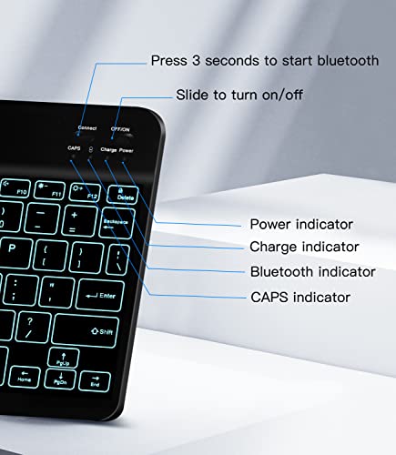 XIWMIX Portable Bluetooth Keyboard XIWMIX-M1 Lightweight Rechargeable Scissor-Switch QWERTY Universal Wireless Keyboard