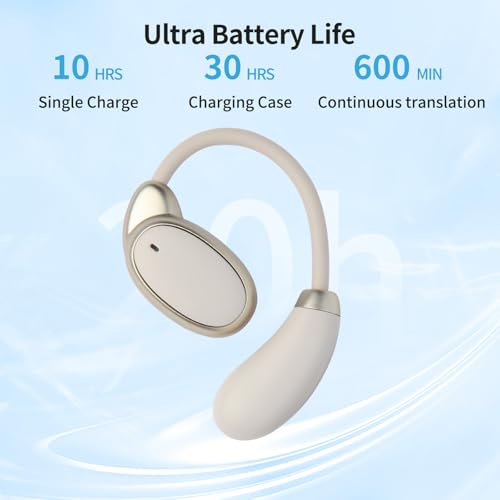 BeskooHome Language Translator Earbuds 50mAh Battery 150 Languages Bluetooth 5.0