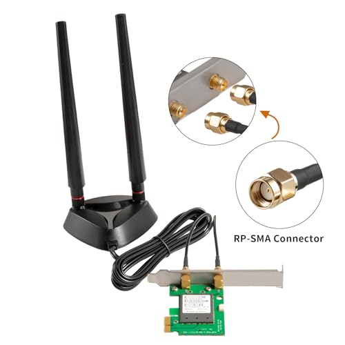 eifagur 9dBi Tri-Band Antenna Model B0D1G6Z8YB 2.4GHz 5GHz 6GHz