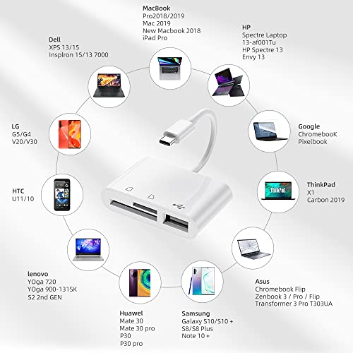 RayCue 2.76x0.79x0.39 in USB C Memory Card Reader A-CIGNA-CHECHONG