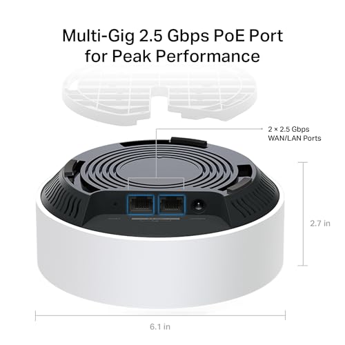 TP-Link Deco X50-PoE(3-Pack) Mesh WiFi System – Dual-Band, 3000 Mbps, Indoor, 3 Units