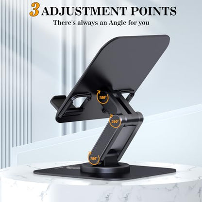 OCYCLONE 4.72 x 4.72 x 1.02 inches TAB-HOL01 Adjustable Foldable Tablet Stand Compatible with iPad and Other Devices