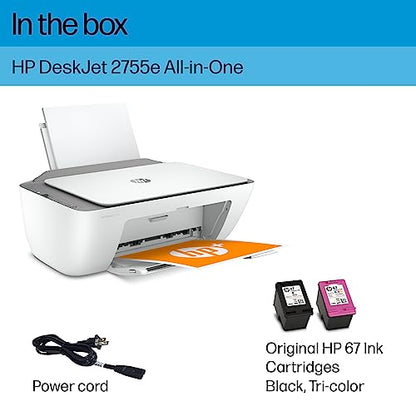 HP DeskJet 2755e Inkjet Printer 1200 DPI  Color Printing  All-in-One