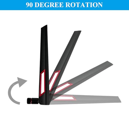 Stemedu 2pcs 12dBi Dual Band WiFi Antenna for Wireless Applications