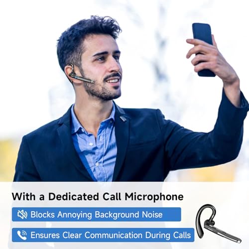 Boytond YYK-520-2 USB Dongle Single Ear Bluetooth Headset Wireless 10 Hour Battery Life