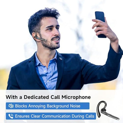 Boytond YYK-520-2 USB Dongle Single Ear Bluetooth Headset Wireless 10 Hour Battery Life