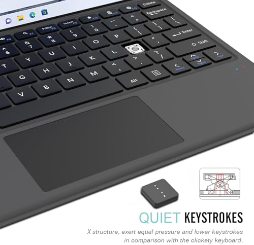 Arteck Surface Pro 13-inch Keyboard SP-Compatible Bluetooth Mechanical QWERTY Black
