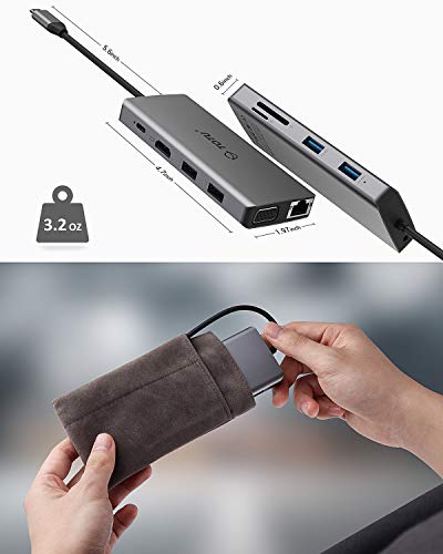 TOTU 11-Port USB-C Hub Model TT-HB002D